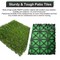 35ct 12" Artificial Grass Self-Draining Interlocking Turf Tiles